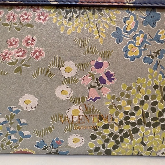 VALENTINO Garden Couture Mime floral print leather clasp flap crossbody bag. - Picture 11 of 14